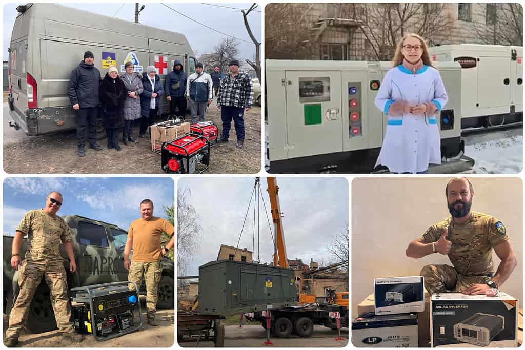 Fundraiser voor generatoren en heat packs voor Oekraïne