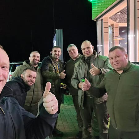 Arno met onze partners van Unbreakable hearts