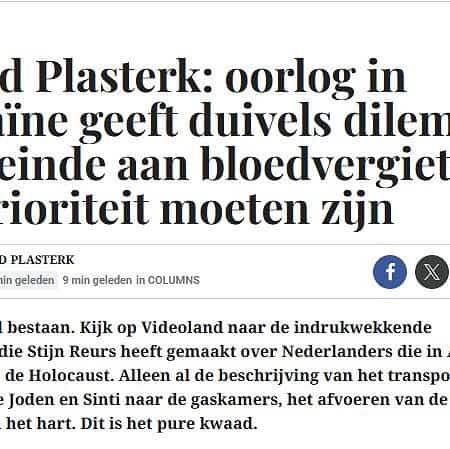 Column Plasterk met russisch narratief