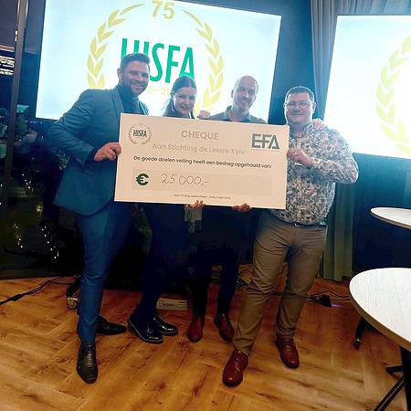 Auction at HISFA event raises €25.000 for De Leeuw Kyiv!