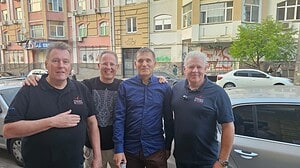Noud en Guido van De Leeuw Kyiv ontmoeten Franky en Coen de Frietbakkers