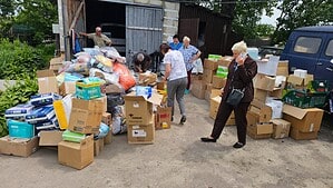 Aid goods arrived in Hlukhiv