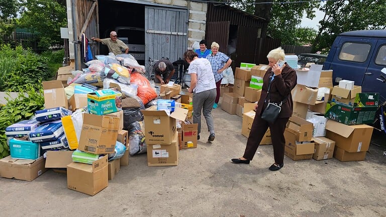 Aid goods arrived in Hlukhiv
