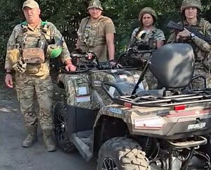 Quad geleverd aan Oekraïense legerunit voor inzet aan het front