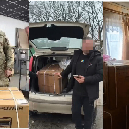 Generators delivered by De Leeuw Kyiv to the Ukrainian army.