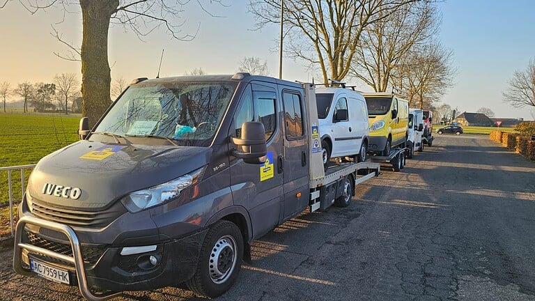 Nieuw voertuigtransport vanuit Nederland naar Oekraïne door Stichting de Leeuw Kyiv.