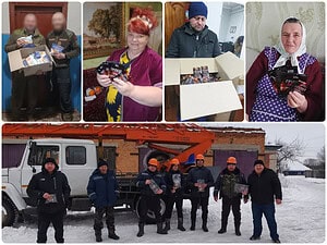 Donatie van warmtepacks voor Oekraïne winterhulpactie.